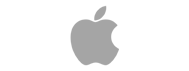 apple logo grey